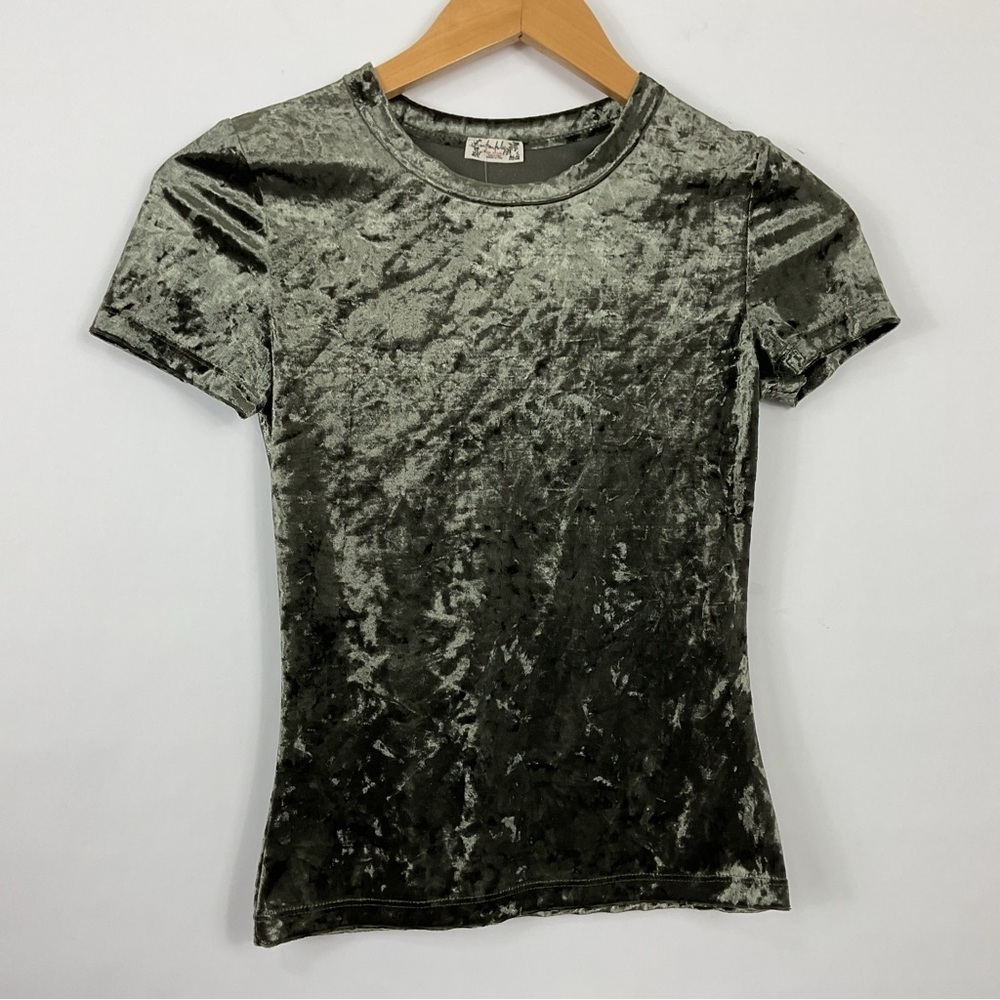 Intimately Free People Crushed Velvet Baby‎ Tee Size XS